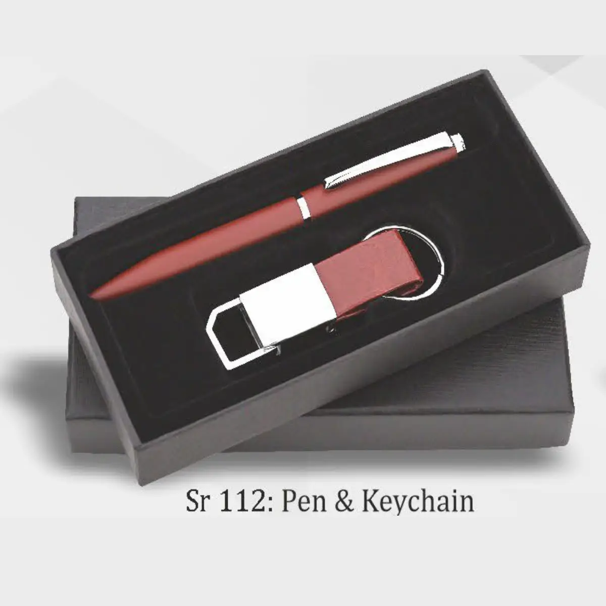 Customized Pen & Brown Keychain