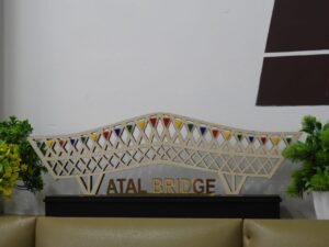 Atal Bridge MDF Decorative Model | Ahmedabad Landmark Art