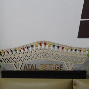 Atal Bridge MDF Decorative Model | Ahmedabad Landmark Art
