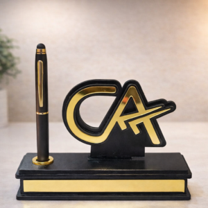 CA Personalized Pen Stand with Nameplate | Corporate Desk Gift