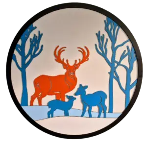 Deer Family Wall Art | Nature Inspired Laser Cut MDF Wall Decor
