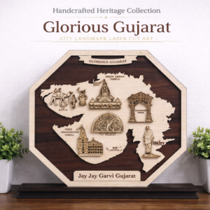 Glorious Gujarat Heritage Laser Cut MDF Wall Art