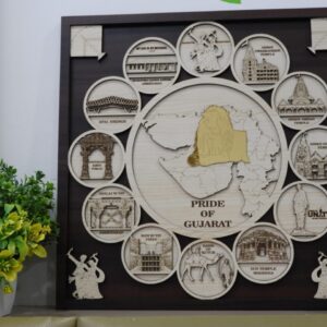 Laser Cut MDF Pride of Gujarat Heritage Frame