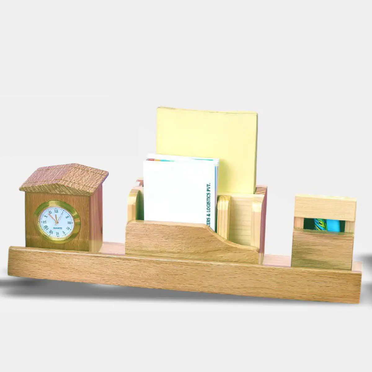 MDFdesk manager with clock