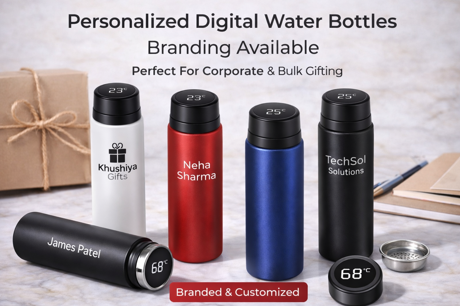 Digital Temperature Stainless Steel Water Bottle – LED Display Vacuum Flask - Image 4
