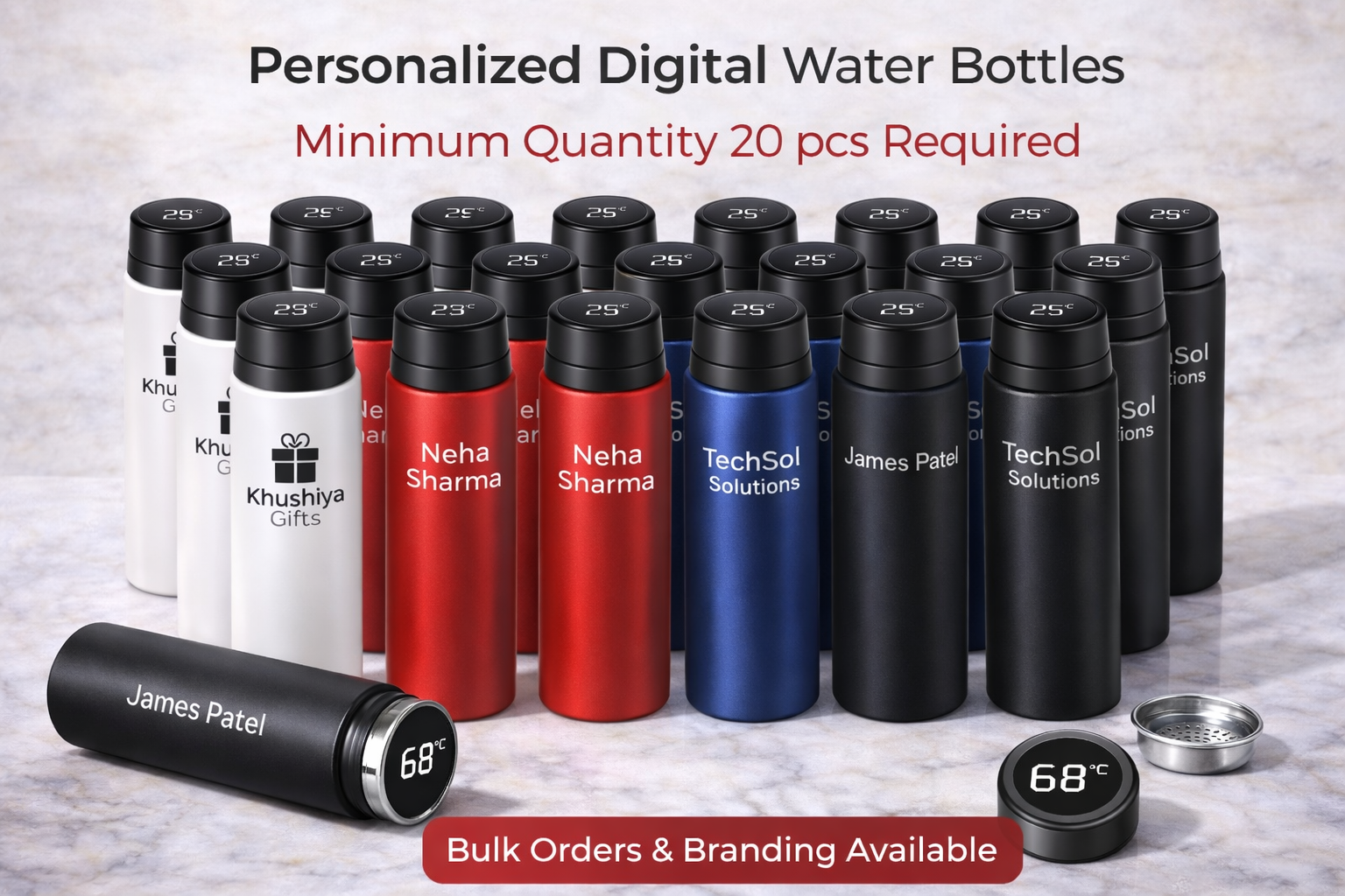Digital Temperature Stainless Steel Water Bottle – LED Display Vacuum Flask - Image 5