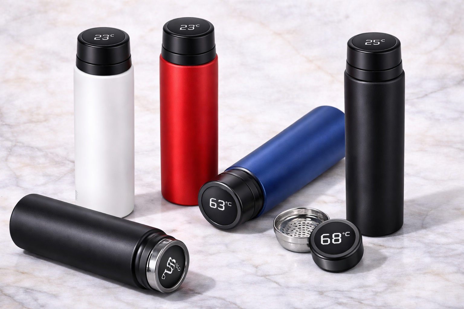 Digital Temperature Stainless Steel Water Bottle – LED Display Vacuum Flask