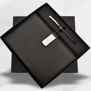Black Diary Pen Combo A5 Set