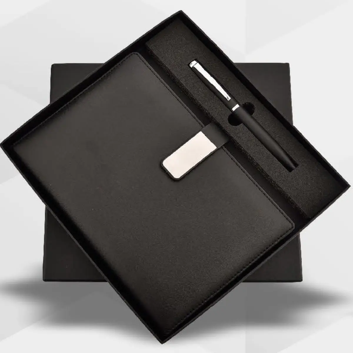 Black Diary Pen Combo A5 Set