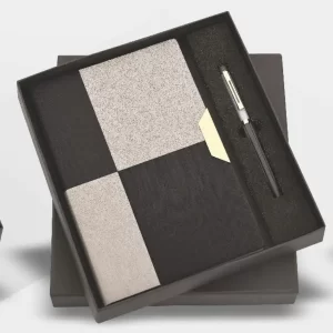 Black Blocks A5 Diary & Metal Pen Set
