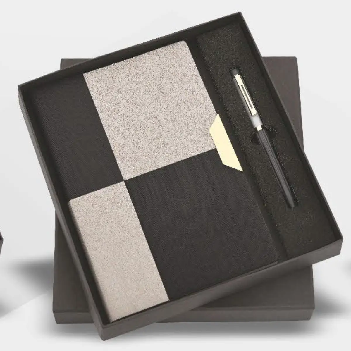 Black Blocks A5 Diary & Metal Pen Set