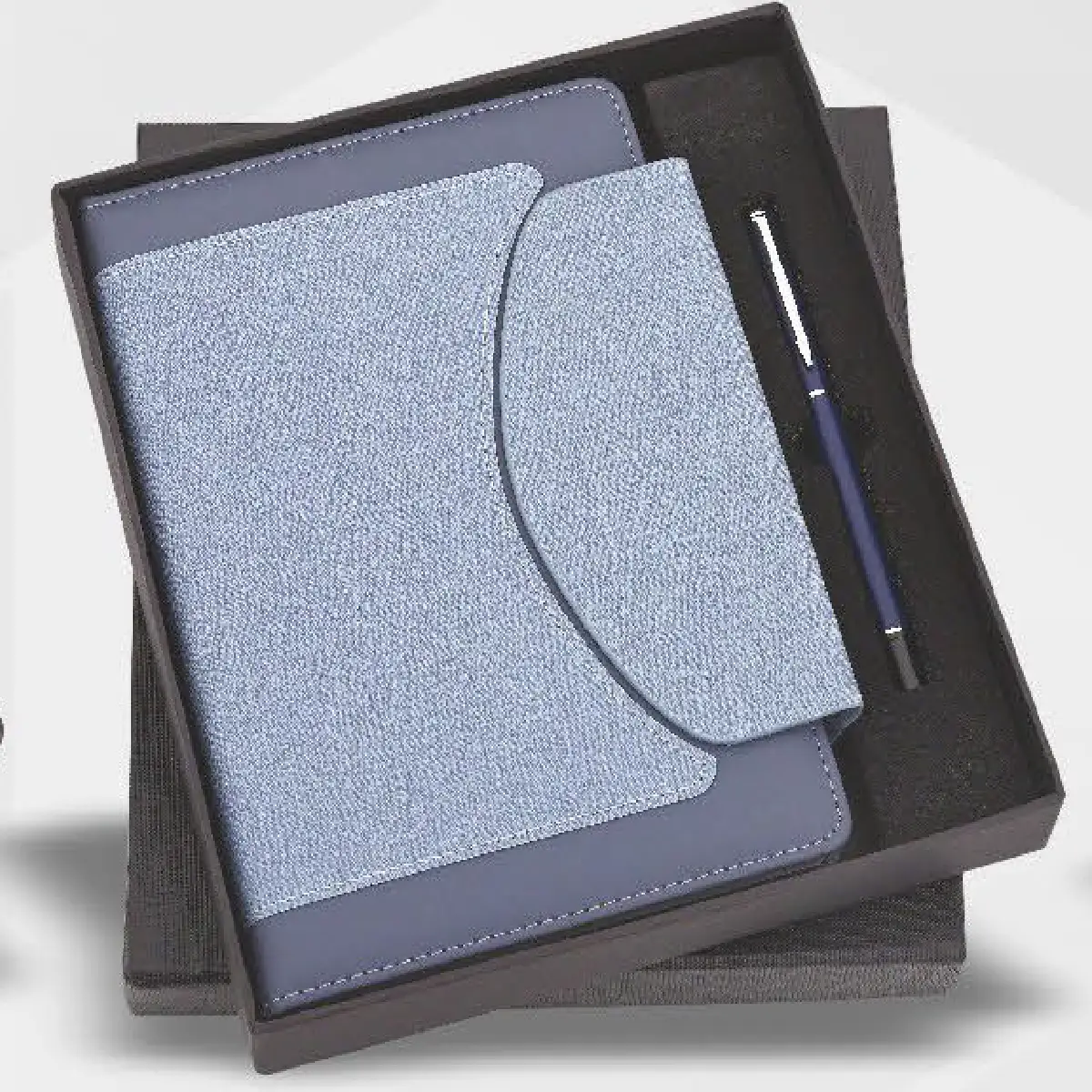 Blue FrostEdge A5 Diary & Metal Pen Set