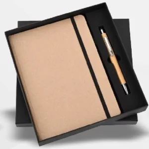 Eco Elastic A5 Diary & Metal Pen Set